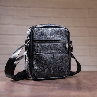 Сумка Vintage Мессенджер Черная (14992) Винница - изображение 12