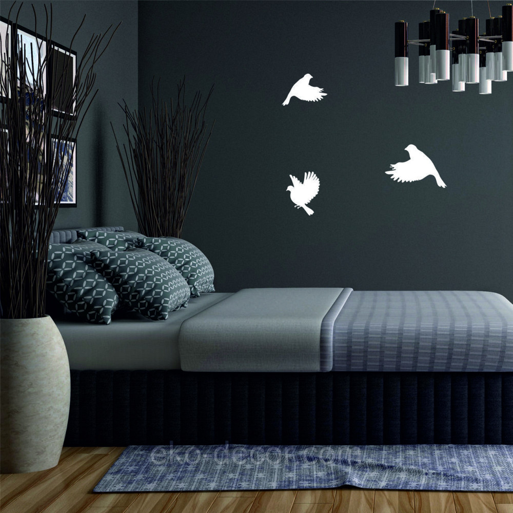 Декоративное настенное Панно «Птичка» Декор на стену(цена за 1шт) 30*23 см, Белый Киев - изображение 7