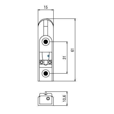 Бридж для гітари Paxphil BB114 Black Вінниця - фото 3