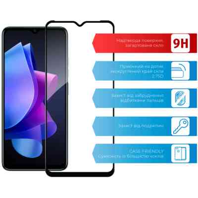 Стекло защитное ACCLAB Full Glue Tecno Spark Go 2023 (1283126564819) Винница