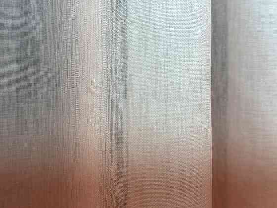 Тюль VR-Textil 577т Растяжка «Омбре» на батисте (под лен) с утяжелителем Терракотовый с белым 300х230 см (42-0697) Киев