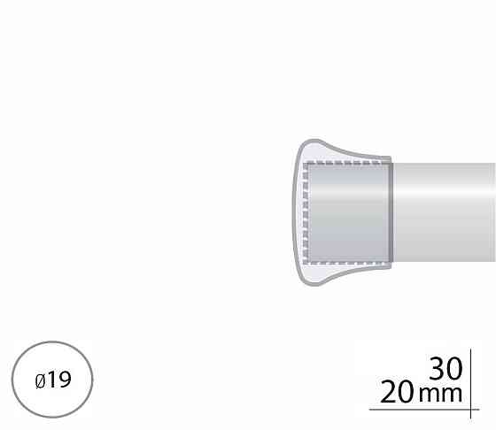 Закінчення для карнизу Orvit ДУО 19 мм ЗОЛОТО МАТОВЕ Львів