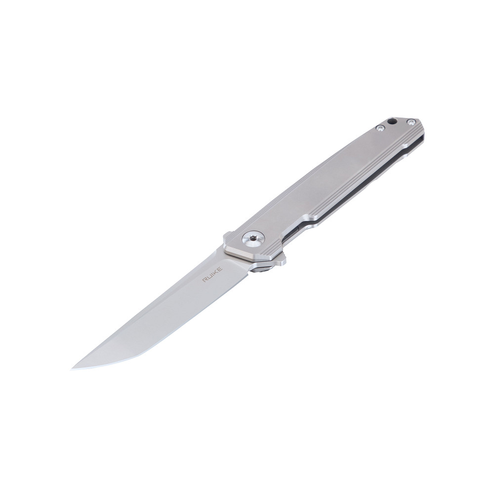 Ніж складаний туристичний Ruike M126-TZ, (9.1 см) steel 154СМ / TC4 (титан) сірий Киев - изображение 1