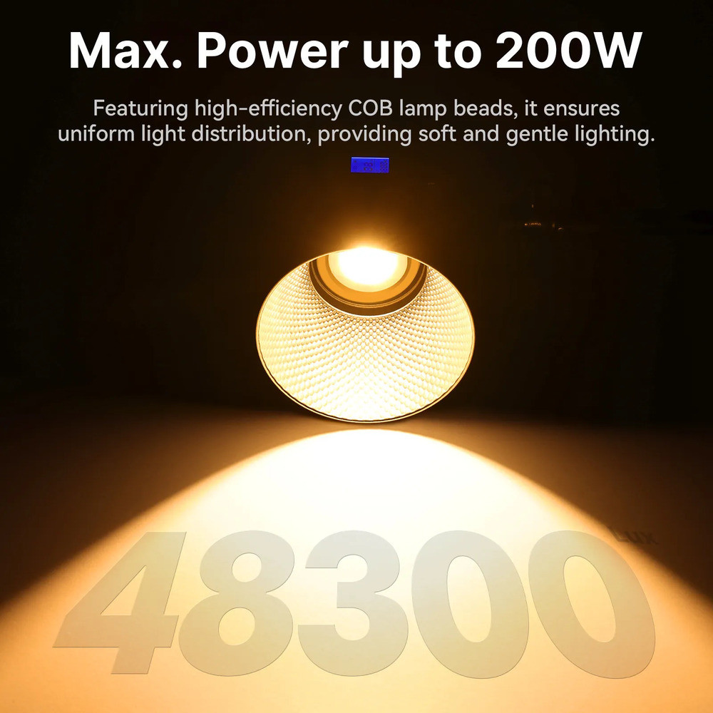 Відеосвітло Ulanzi Vijim 200W Bi-color  Video Light (L079CNA1 VL-200Bi) (без блока живлення) Київ - фото 8