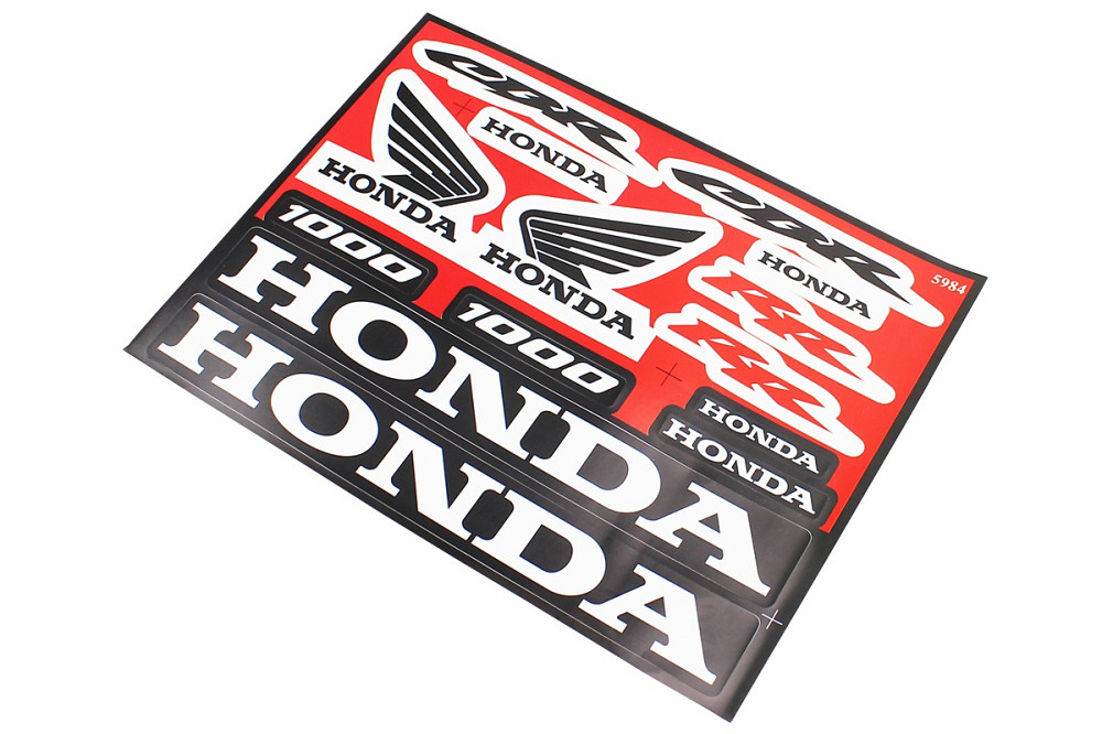 Наклейки на планшеті "HONDA" 14шт 22х16, 5984 Бершадь - изображение 1