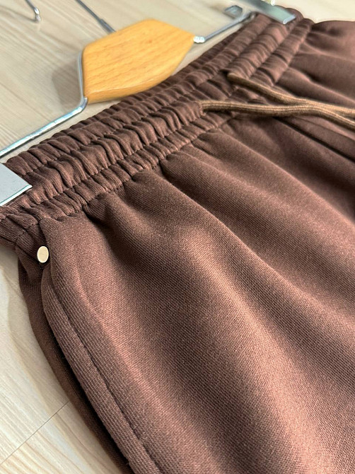 Штани жіночі A-N 27090 джогери спортивні на резинці трикотажні коричневі, коричневий, M Київ - фото 12