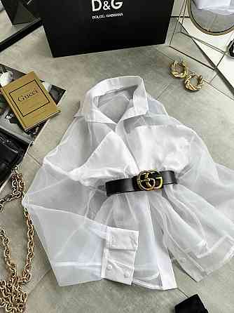 Женская стильная блуза из полупрозрачной органзы Одесса