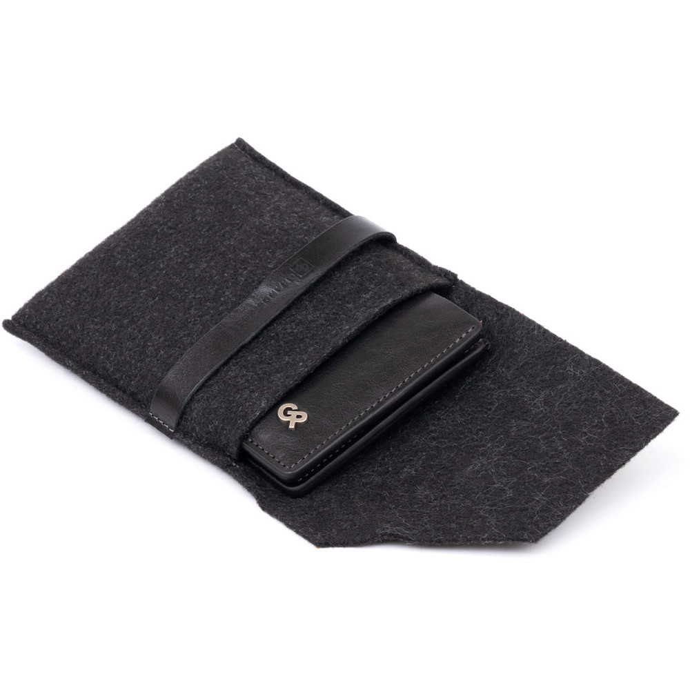 Стильное портмоне-кредитница комби в гладкой коже GRANDE PELLE 11327 Черное Киев - изображение 7