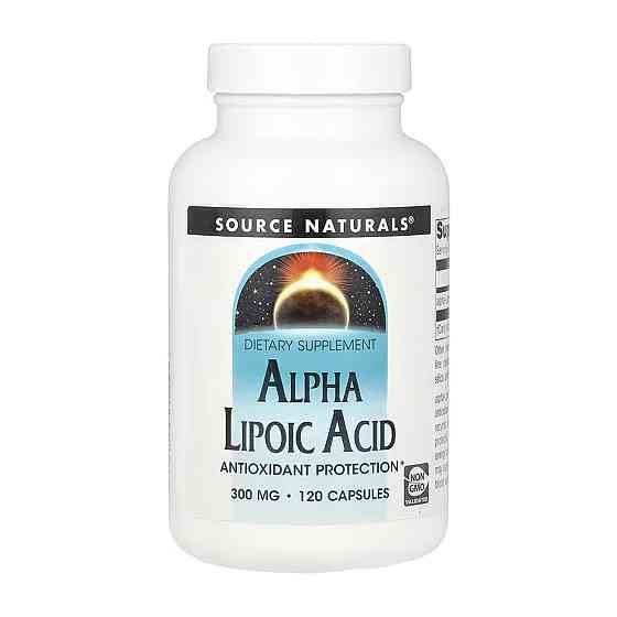 Альфа-ліпоєва кислота Source Naturals Alpha Lipoic Acid 300 мг 120 капсул Луцьк