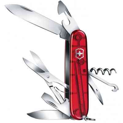 Ніж Victorinox Climber Transparent Red Blister (1.3703.TB1) Вінниця