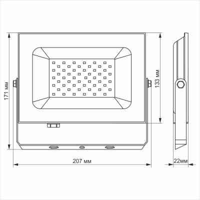 Прожектор TITANUM LED50W 6000K TLF506 220V (TLF506) Винница