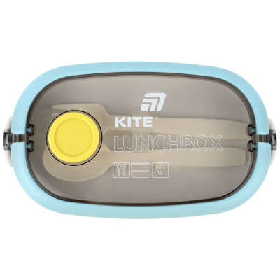 Ланч-бокс Kite подвійний з наповненням 1600 мл, синій (K25-1181-2) Винница - изображение 7