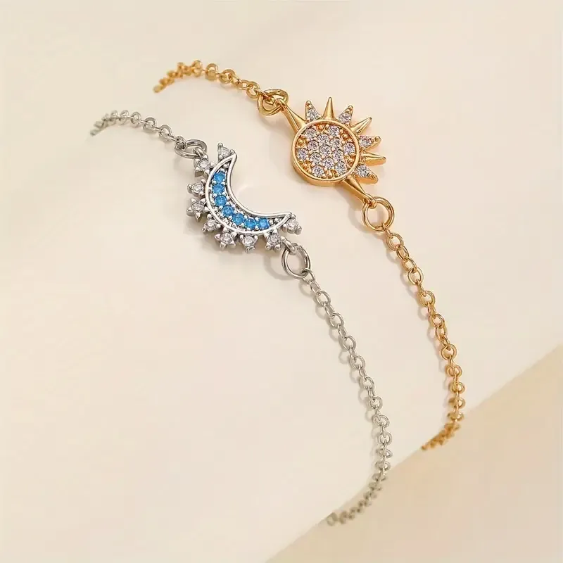 Парные браслеты “Солнце и Луна” – набор для пары и друзей, регулируемые Киев - изображение 1