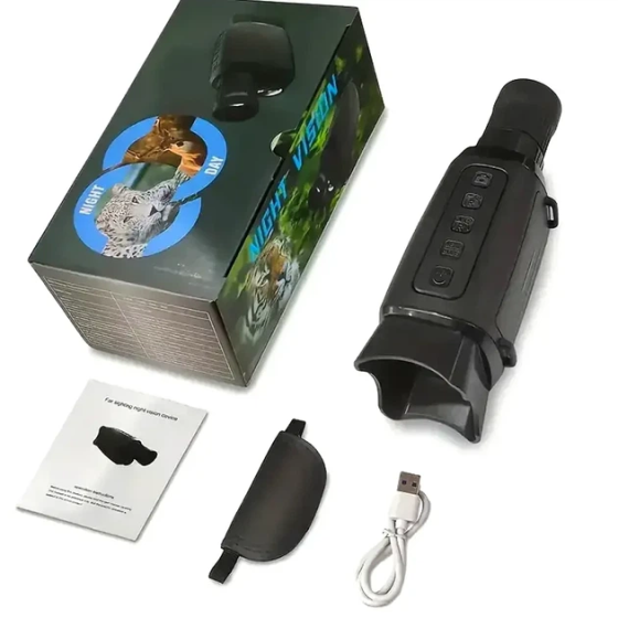 Монокуляр нічного бачення AC300 16x 850нм 150-1000 м з інфрачервоною підсвіткою і записом Чорний Вінниця