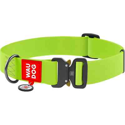 Ошейник для животных WAUDOG Waterproof с QR паспортом XXL Ш 40 мм Д 43-70 см (салатовый) (28015) Винница