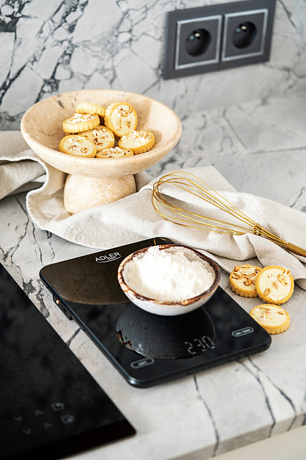 Ваги кухонні Adler AD 3177 black електронні/ 10кг/ г; мл, унція/ USB type C/ автовимкнення/ скло Вінниця - фото 7