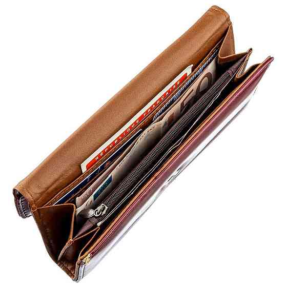 Гаманець жіночий з гладкою екокожі KIVI 19071 Малиновий Київ