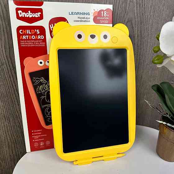 Дитячий планшет для малювання lcd Ведмідь, планшетка для мистецтва ведмедик дитячий 12 дюймів Жовтий ( 22185 ) Харків