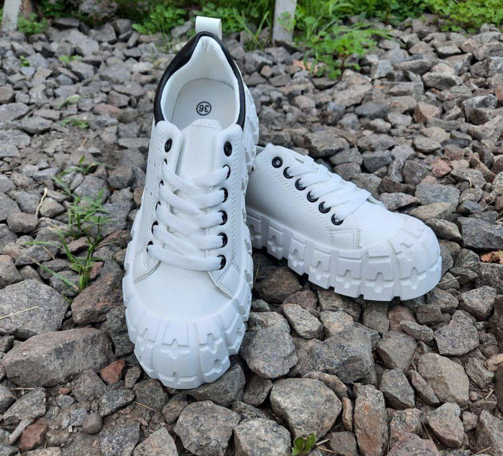 -Кеди Білі Мокасини Жіночі Кросівки (розміри: 36,38,39,40) — 81 Дніпро - фото 2