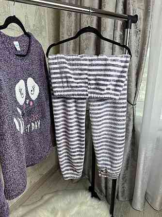 Тепла піжама жіноча Темно-синій L Харків