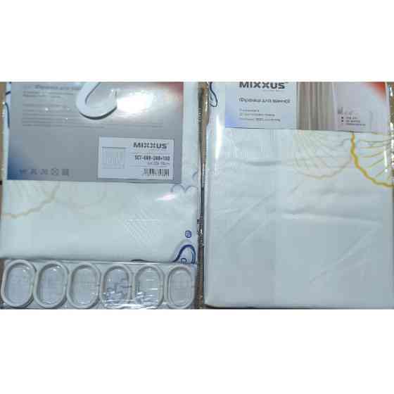 Шторка для ванної Mixxus SCT-008-200x180 з поліестеру   ( 12597 ) Харків