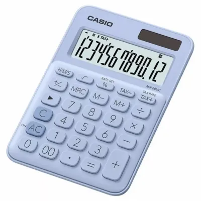 Калькулятор Casio MS-20UC-LB-W-EC, голубой (CALC-CAS-MS-20UC-LB) Винница