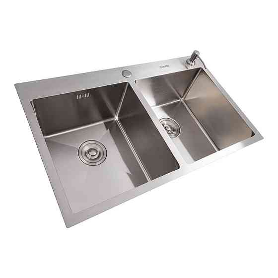 VALESO Кухонна мийка нержавійка 78*48 VALESO Handmade на дві чаші (3.0/0.8) Коломыя