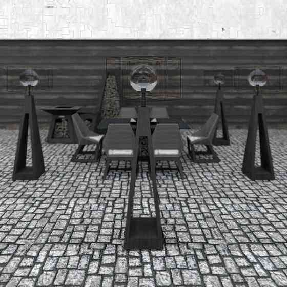 Фонарь тумба с внешним освещением Quan, черный QN94381 Код: 007950 Ровно