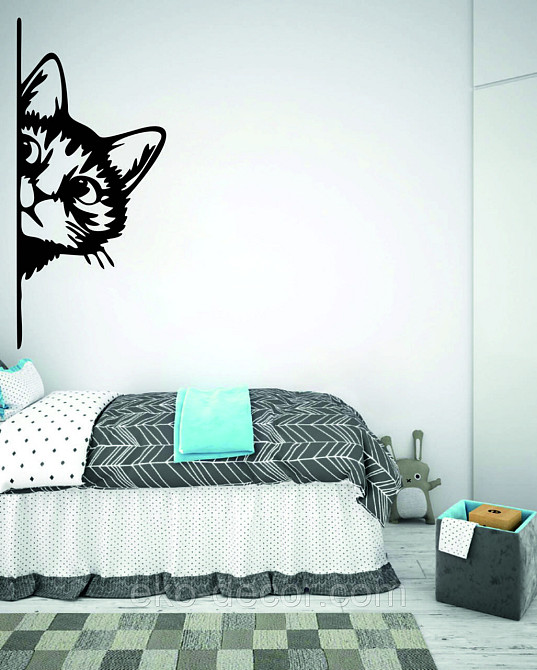 Декоративне настінне 3D Панно «Кіт» Декор на стіну з об'ємом (ціна за 1 шт) Київ - фото 3