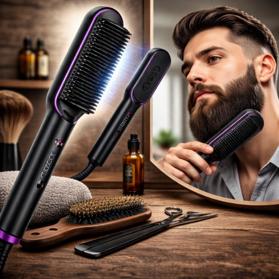 Щетка-расческа выпрямитель TYMO Ring Hair Straightener Comb для волос | Керамическая щетка Anti-Scald 210°C, 5 режимов, быстрый Киев