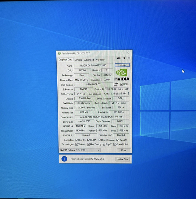 Видеокарта GTX 1080 8Gb. Palit Киев - изображение 1