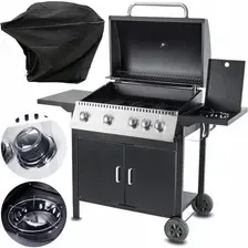 Гриль GRILL GAZOWY OGRODOWY MOCNY DUŻY RUSZT 5 PALNIKÓW KÓŁKA POKROWIEC ZESTAW Київ