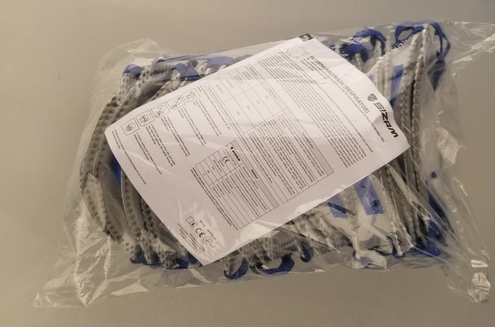 Sizam респіратор одноразовий з клапаном видиху і активним вугольним шаром Air Flow 9215 FFP2 арт. 35079 Рівне - фото 4