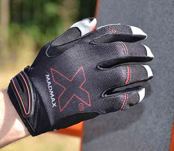 Рукавички для фітнесу MadMax MXG-103 X Gloves Black/Grey S Луцк