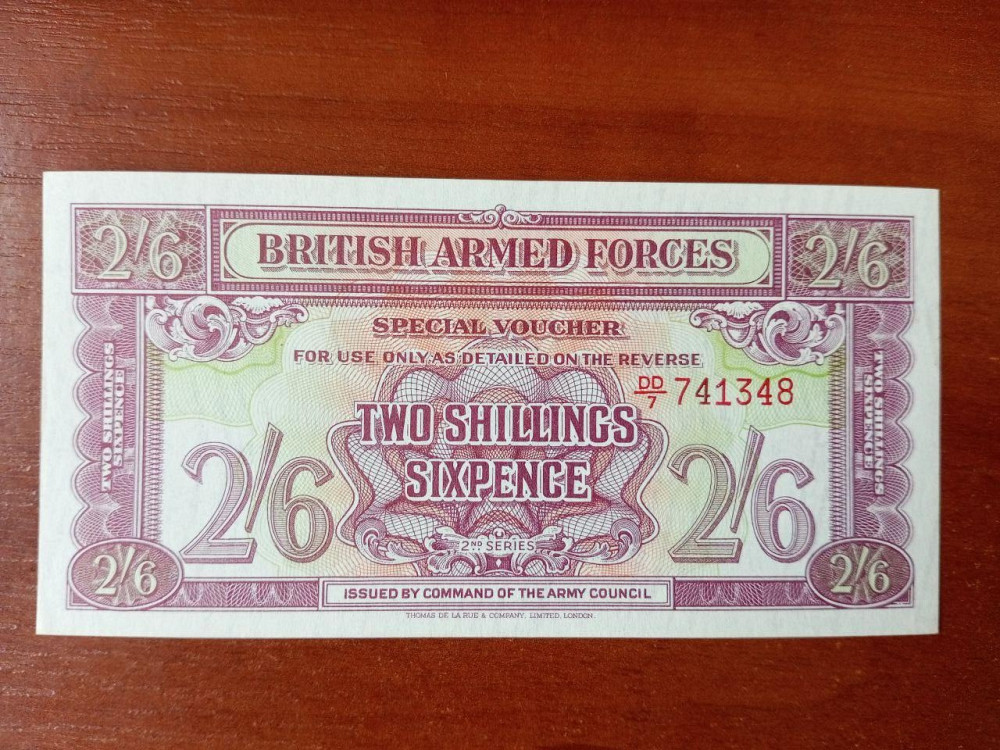 Велика Британія / British armed forces 2 шилінги 6 пенсів 1948 р. (2-ий випуск) UNC Полтава - фото 1