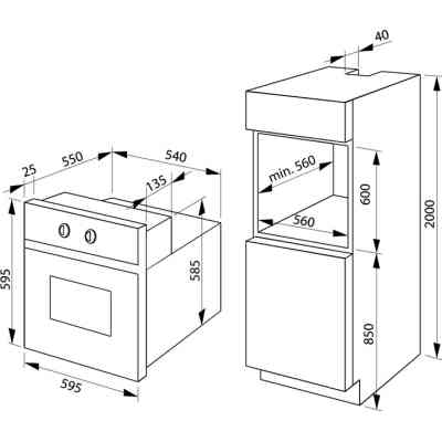Духова шафа Hansa BOESS694097 Вінниця