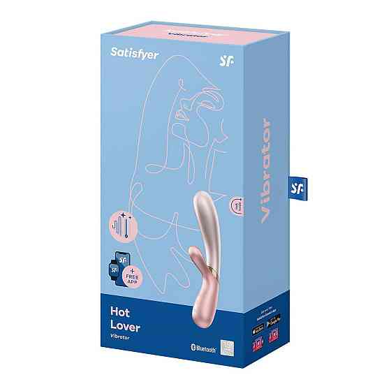 Смарт вібратор-кролик із підігрівом Satisfyer Hot Lover Pink Sex Aura Київ