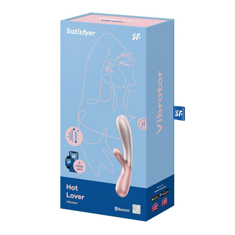 Смарт вібратор-кролик із підігрівом Satisfyer Hot Lover Pink Sex Aura Київ - фото 6