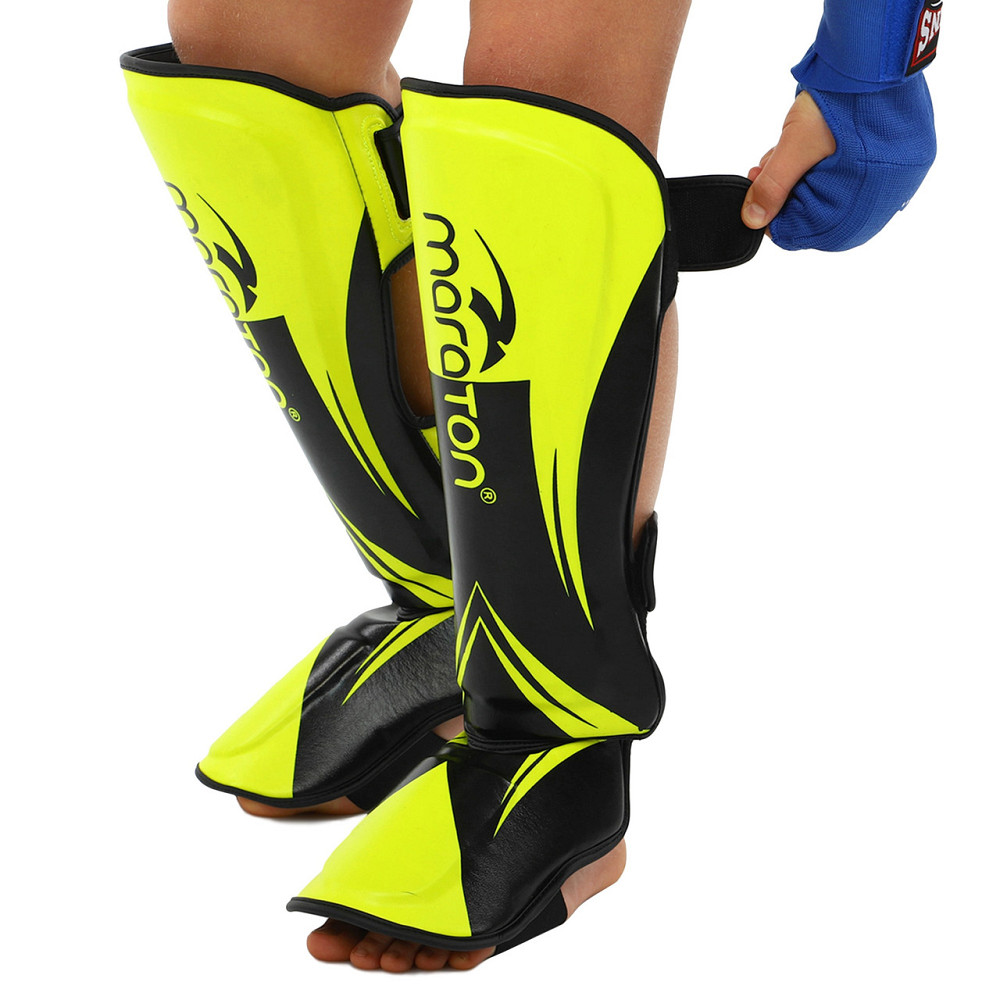 Защита голени и стопы Муай Тай, ММА, Кикбоксинг MARATON BO-9321 размер S-XL Защита для боевых искусств Киев - изображение 7