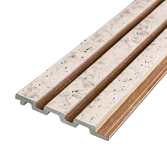 Рейка декоративна PS 2900х115х12мм Бежевий меланж із золотими вкрапленнями (D) SW-00001742 Дніпро