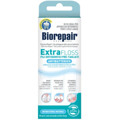 Зубна нитка Biorepair Екстра-суперфлос з Гідроксиапатитом та Цинком 50 шт. (8017331085448) Вінниця - фото 1