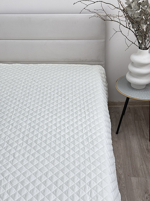 Ecotton Покривало Ecotton 200х220 см антиалергенне з полісатину молочного кольору Cream White Киев - изображение 5