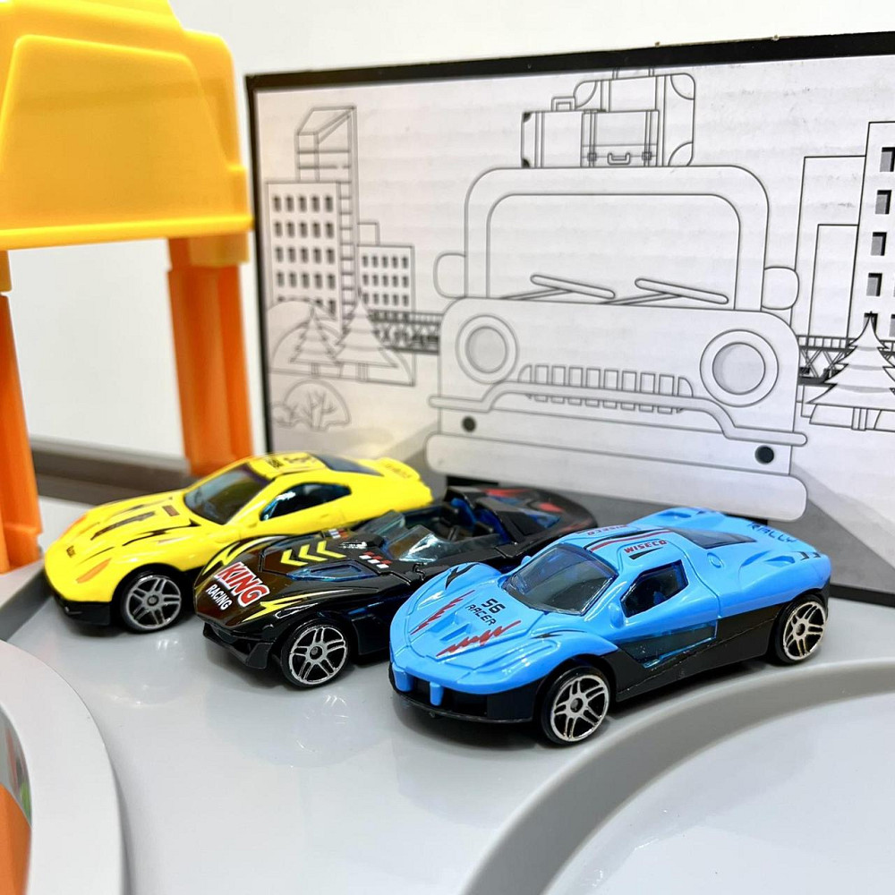 Гараж паркування 5 поверхів спіральний спуск ліфт 3 шт машинки (P9988A-4) Чернігів - фото 7