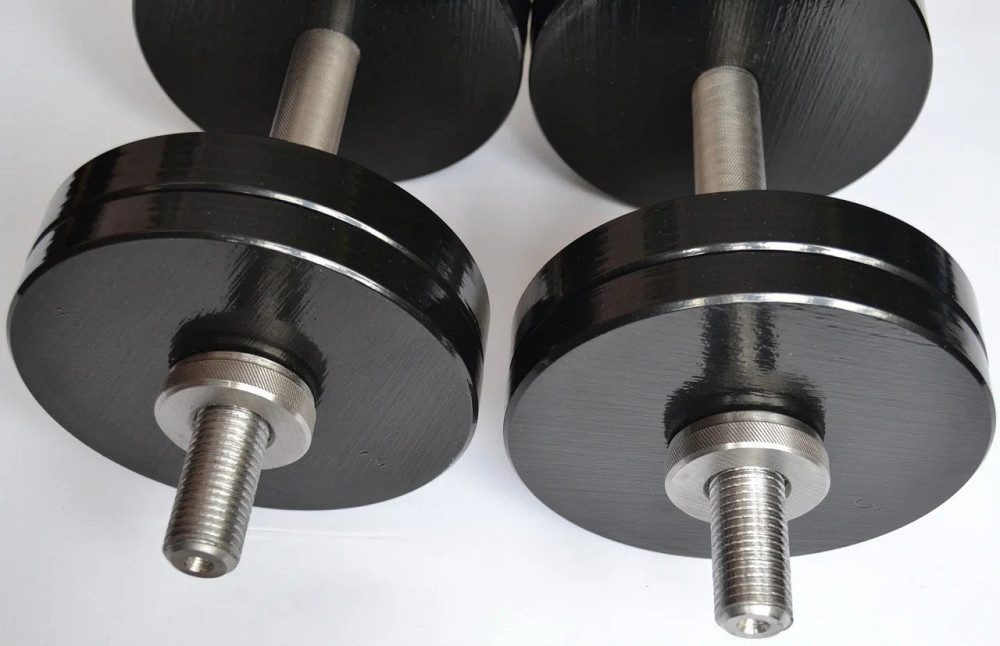 Гантелі набірні 2 по 18 кг Гантелі, гирі, штанги та диски металеві з порошковим фарбуванням Київ - фото 2