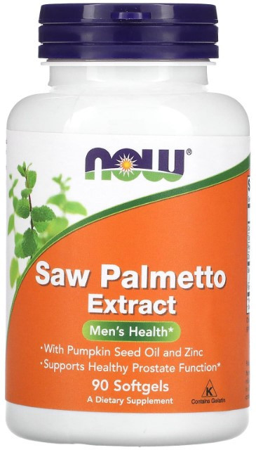 Со Пальметто Saw Palmetto Now Foods 160 мг 90 гелевых капсул Киев - изображение 1