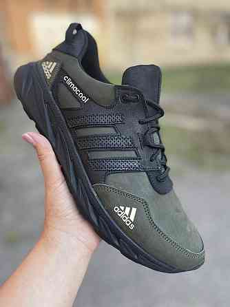 Кросівки осінь-весна натуральна шкіра чоловічі колір хакі 386-ч/з Харьков