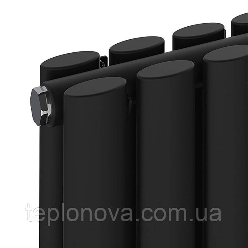 Дизайнерский радиатор 2000/295 (мм) чёрный мат IDEALE ADELE (универсальное подключение) 12 5/2000/295 Черновцы - изображение 2