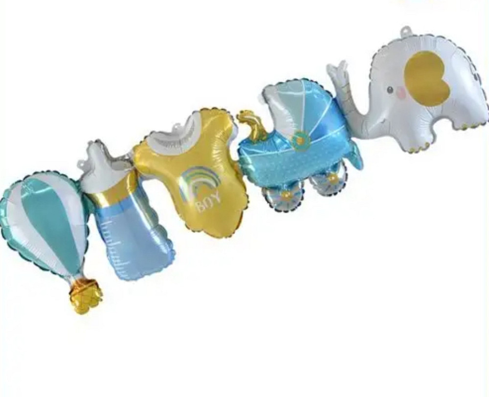 Фольгированные надувные воздушные фигурки гирлянда для мальчика Киев - изображение 1