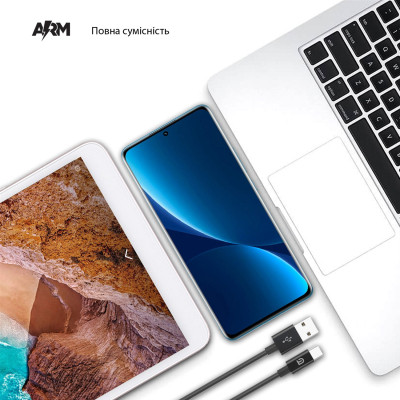 Дата кабель USB 2.0 AM to Type-C 1.0m AMD718B black Armorstandart (ARM64291) Вінниця - фото 2