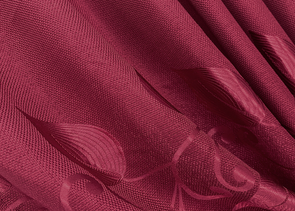 Комплект готових штор VR-Textil Льон Рогожка № 1721ш Рубіновий 150х270 см 2 шт (33-0628) Київ - фото 6